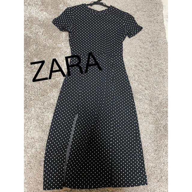 ZARA(ザラ)のZARA ワンピース　ドット レディースのワンピース(ロングワンピース/マキシワンピース)の商品写真