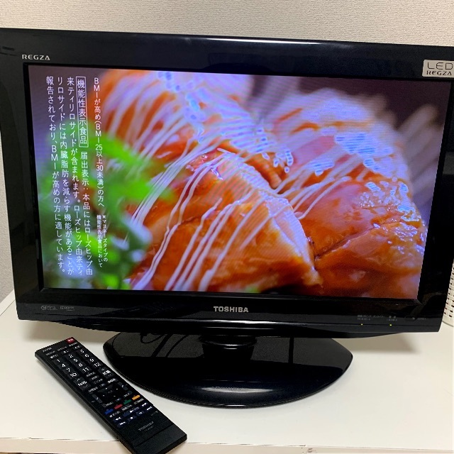 東芝REGZA テレビ（24型）説明書、ケーブル付