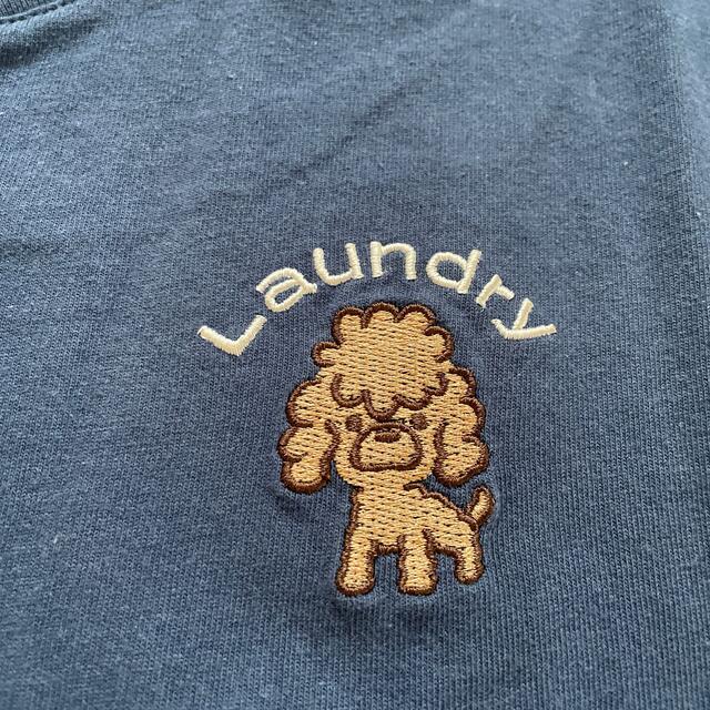 LAUNDRY(ランドリー)のランドリー　レディース　ロングTシャツ　フリーサイズ　ネイビー　美品 レディースのトップス(Tシャツ(半袖/袖なし))の商品写真