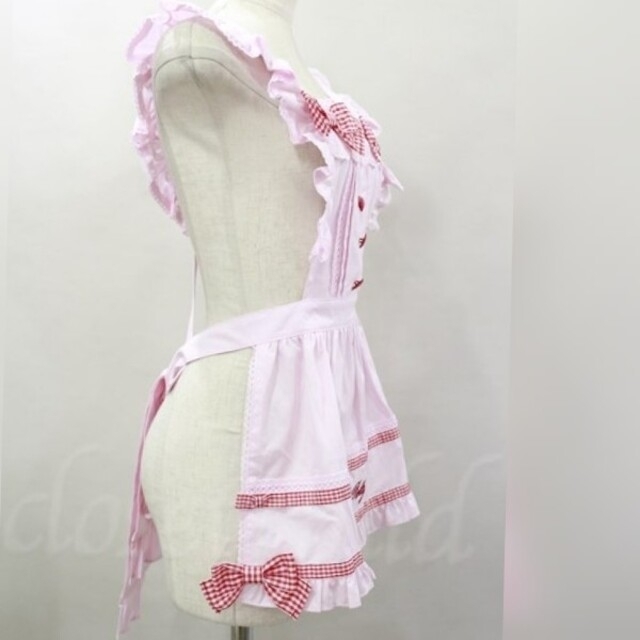 Angelic Pretty(アンジェリックプリティー)の新品FancyRibbonエプロン レディースのワンピース(ミニワンピース)の商品写真