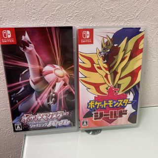 任天堂Switchソフト　ポケモンシールド、ポケモンシャインニングパール(家庭用ゲームソフト)