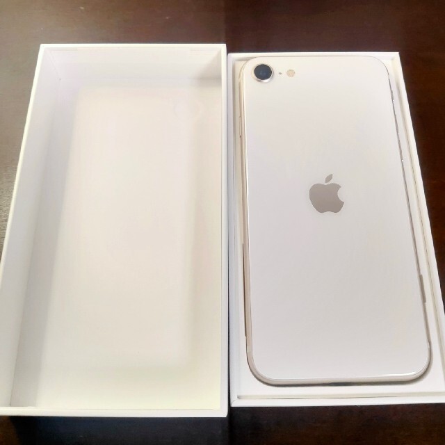 美品】 iPhone - ほぼ未使用 iPhone SE3 64GB Starlight スターライト ...