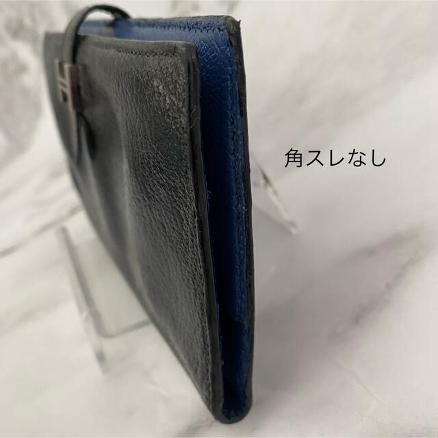 Hermes(エルメス)の【訳あり】HERMES エルメス　長財布　シルバーロゴ　ブラックレザー レディースのファッション小物(財布)の商品写真