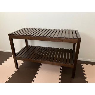 イケア(IKEA)の♦︎IKEA ウォールナット　ウッドベンチ♦︎(家具)