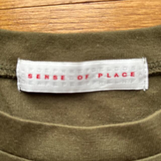 SENSE OF PLACE by URBAN RESEARCH(センスオブプレイスバイアーバンリサーチ)のSense of PLACE カーキTシャツ レディースのトップス(Tシャツ(半袖/袖なし))の商品写真