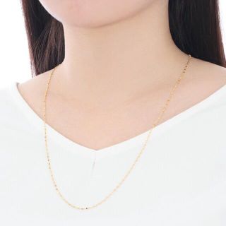 ジュエリーツツミ(JEWELRY TSUTSUMI)のジュエリーツツミ K18イエローゴールドロングネックレス 60cm(ネックレス)