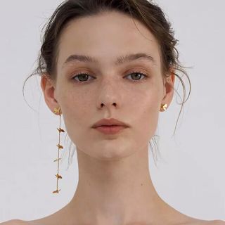 イアパピヨネ(ear PAPILLONNER)の【バタフライアシメトリー】インポートピアスzara drawer rosebud(ピアス)