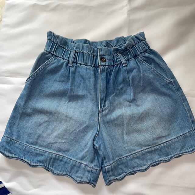 GAP(ギャップ)の150 GAP ギャップ  スカラップ　短パン　デニムショートパンツ　 キッズ/ベビー/マタニティのキッズ服男の子用(90cm~)(パンツ/スパッツ)の商品写真