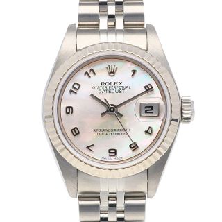 ロレックス(ROLEX)の【1年保証】

ロレックス ROLEX デイトジャスト 腕時計 F番 2003～2004年式 アラビア数字 シェル ステンレススチール  中古(腕時計)