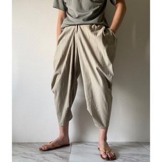 イッセイミヤケ(ISSEY MIYAKE)の初期 vintage 80s issey miyake シワ加工 バルーンパンツ(スラックス)