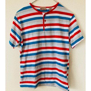 ビームスボーイ(BEAMS BOY)の古着　Tシャツ　トリコロール　カラフル(Tシャツ/カットソー(半袖/袖なし))