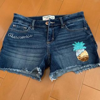 アバクロンビーアンドフィッチ(Abercrombie&Fitch)の140 abercrombie KIDS 11/12 デニムショートパンツ(パンツ/スパッツ)