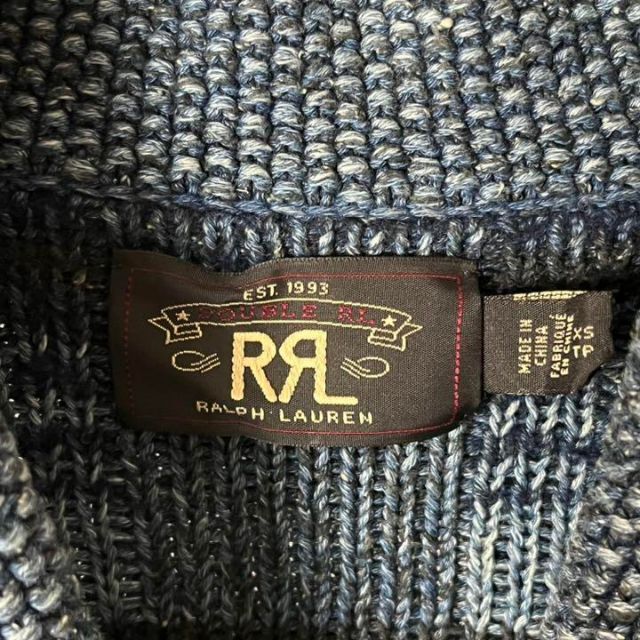 RRL(ダブルアールエル)の【極美品】 RRL インディゴ ショールカラーカーディガン メンズのトップス(カーディガン)の商品写真