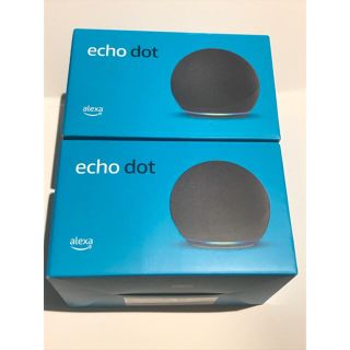 エコー(ECHO)のEcho Dotエコードット第4世代スマートスピーカーwith Alexa黒×2(スピーカー)