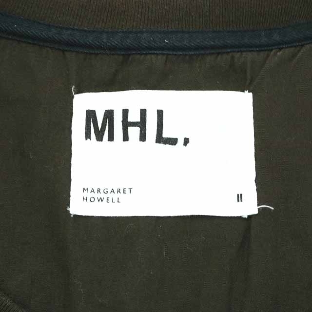 MARGARET HOWELL(マーガレットハウエル)のマーガレットハウエル MHL. 17AW ワンピース ひざ丈 半袖 2 M 茶 レディースのワンピース(ひざ丈ワンピース)の商品写真