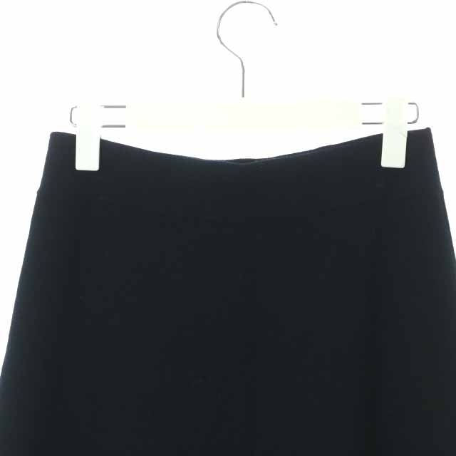 Theory luxe(セオリーリュクス)のセオリーリュクス フレアスカート ニット イージー ひざ丈 38 M 黒 レディースのスカート(ひざ丈スカート)の商品写真