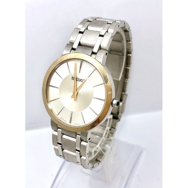 『WH-7216』電池交換済☆SEIKO DOLCE チタンコンビ☆稼働美品