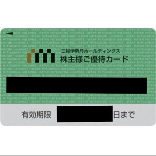 最新　三越伊勢丹　株主優待カード　限度額30万円(ショッピング)
