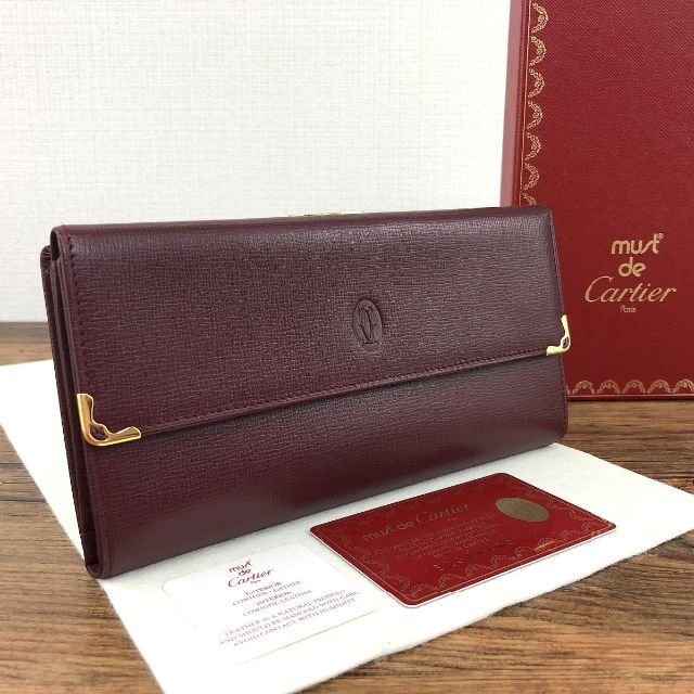 未使用品 Cartier 長財布 L3000164 ボルドー 347長財布集めてみました