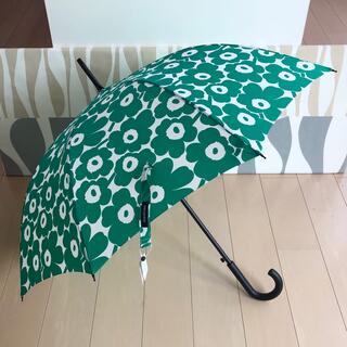 マリメッコ(marimekko)の国内正規品 新品 マリメッコ長傘 Stick Mini Unikko グリーン(傘)