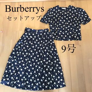 BURBERRYS バーバリーズドット柄レース襟セットアップ(スカート