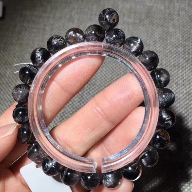 ⭐︎【高級】プラチナタイチンルチルクォーツ ブレスレット 8mm 【お