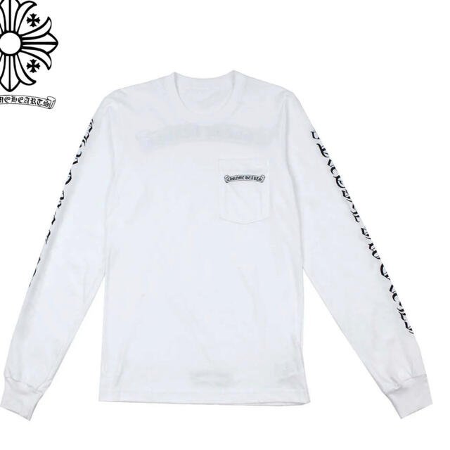 CHROME HEARTS クロムハーツ ロンT ホワイト Lサイズ - Tシャツ