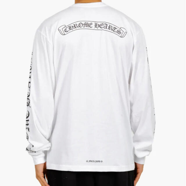 Chrome Hearts(クロムハーツ)のCHROME HEARTS  クロムハーツ  ロンT ホワイト　Lサイズ メンズのトップス(Tシャツ/カットソー(七分/長袖))の商品写真