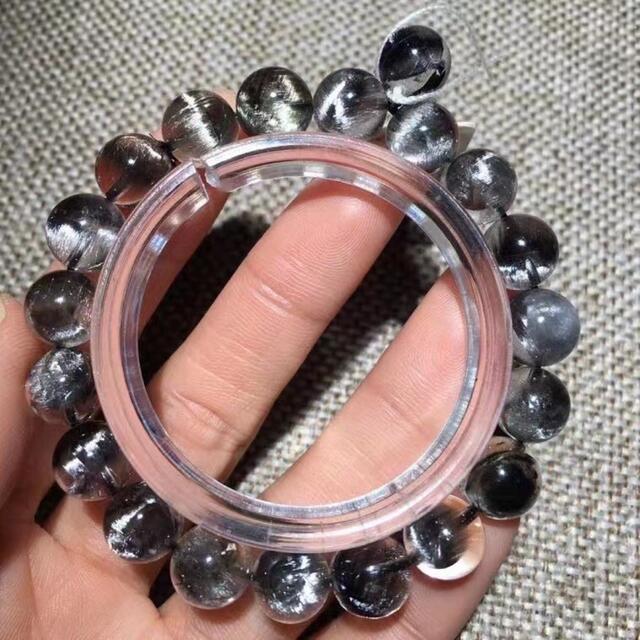 ⭐︎【高級】プラチナタイチンルチルクォーツ  ブレスレット  9.5mm