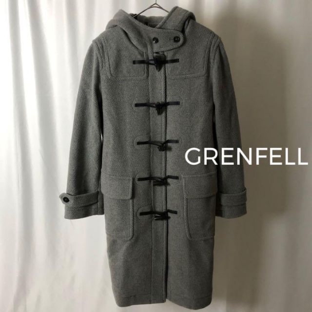 【美品】 GRENFELL グレンフェル ロングダッフルコート トグルボタン