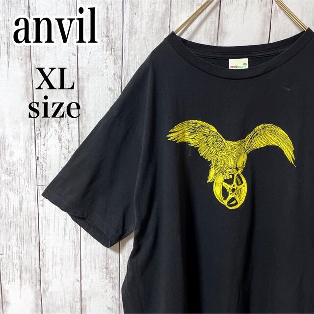 anvil アンビル イーグル 鷲 プリント Tシャツ オーバーサイズ XL 黒 | フリマアプリ ラクマ
