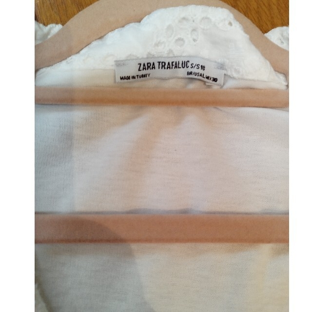 ZARA(ザラ)のザラレースブラウスLサイズ🧡 レディースのトップス(シャツ/ブラウス(半袖/袖なし))の商品写真