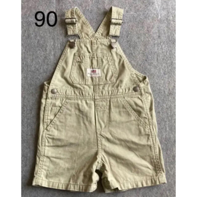 Ralph Lauren(ラルフローレン)のラルフローレン ポロジーンズ  オーバーオール ベージュ 90 キッズ/ベビー/マタニティのキッズ服男の子用(90cm~)(パンツ/スパッツ)の商品写真