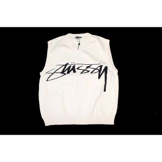 ステューシー(STUSSY)のSTUSSY SWEATER VEST NATURAL SIZE XL(ベスト)