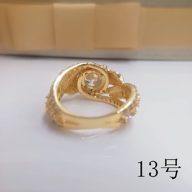 tt13051閉店セール13号リング華麗ジルコニアリングデザインリング レディースのアクセサリー(リング(指輪))の商品写真