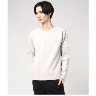 クアドロ(QUADRO)の【新品❗】quadro　8/2プレーンストレッチボートネックp/o　グレー(Tシャツ/カットソー(七分/長袖))