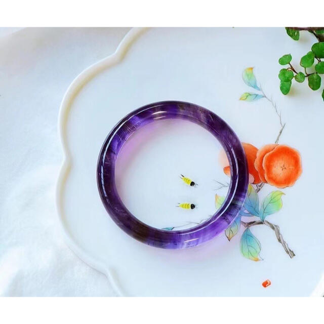 ⭐︎【天然】アメジスト バングル 52.6mm - coastalcareeracademy.com