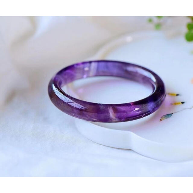⭐︎【天然】アメジスト バングル 52.6mm - coastalcareeracademy.com
