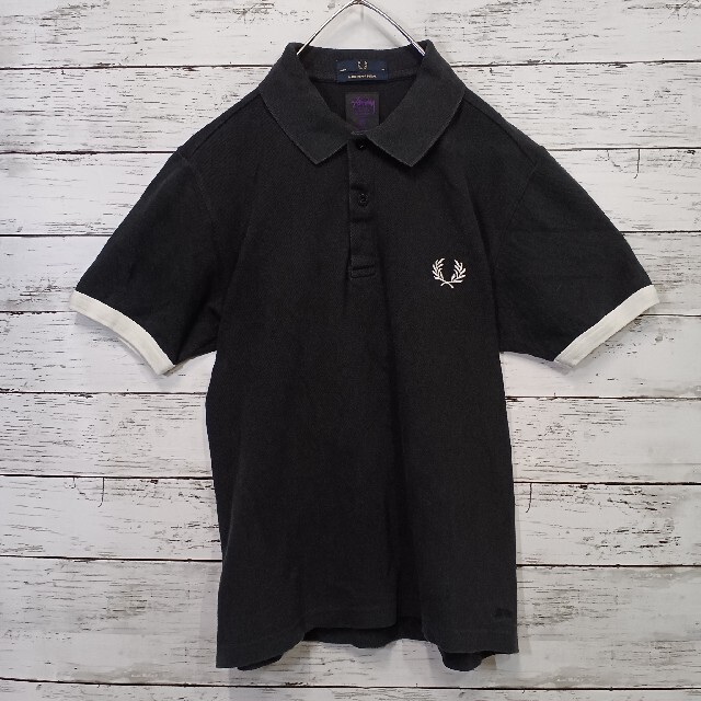 ✨希少✨ FRED PERRY×STUSSY コラボポロシャツ ブラック-