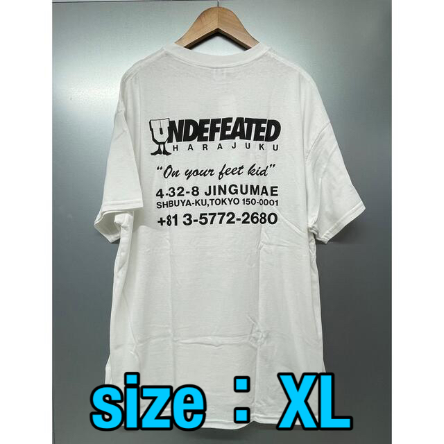 UNDEFEATED - UNDEFEATED リージョンTシャツHARAJUKUXLサイズ/白・黒2 ...