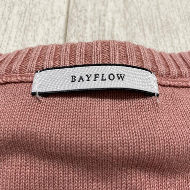 BAYFLOW(ベイフロー)のBAYFLOW ニットティシャツ　ピンク メンズのトップス(Tシャツ/カットソー(半袖/袖なし))の商品写真