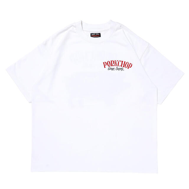 ポークチョップ　Tシャツ/PORKCHOP WHITE XLサイズ メンズのトップス(Tシャツ/カットソー(半袖/袖なし))の商品写真