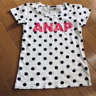 アナップ(ANAP)のANAP ドット柄Tシャツ(Tシャツ/カットソー)