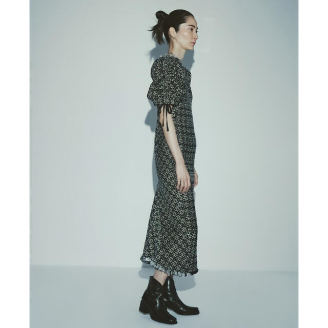 styling/ ボリュームスリーブカシュクールドレス スタイリング