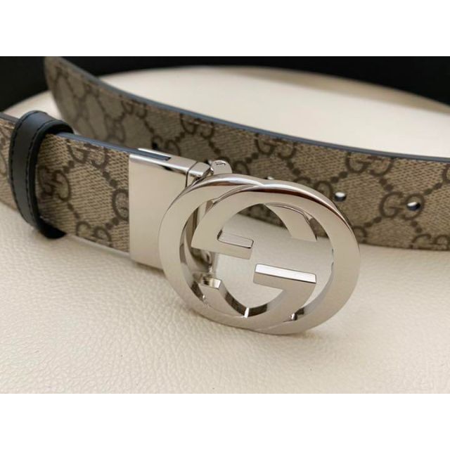 GUCCI グッチ リバーシブル GGスプリーム キャンバス ベルト 【送料