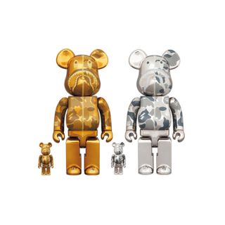 ベアブリック(BE@RBRICK)のBE@RBRICK BAPE(R) CAMO SHARK 100％ & 400％(その他)