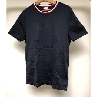 モンクレール(MONCLER)のmoncler ネイビー　ロゴ Tシャツ　Lサイズ　モンクレール(Tシャツ/カットソー(半袖/袖なし))