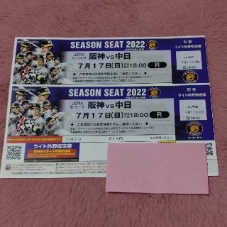 ハンシンタイガース(阪神タイガース)の阪神タイガース　7/17　阪神vs中日(野球)