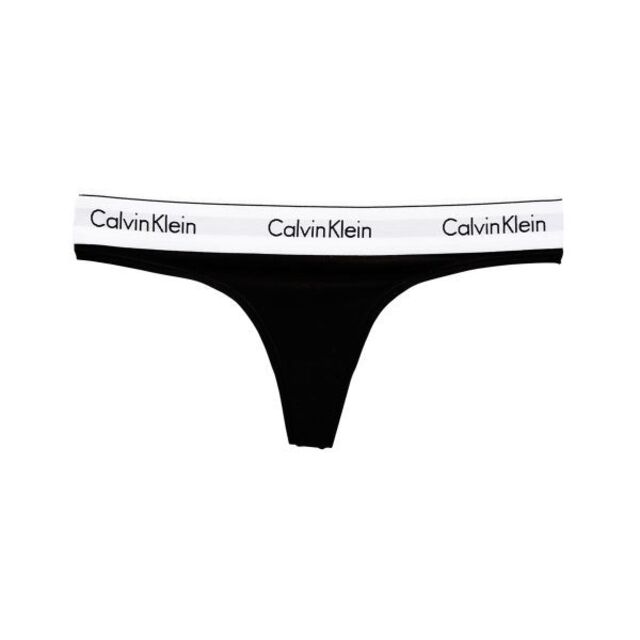 ck Calvin Klein(シーケーカルバンクライン)のカルバンクライン　レディース 上下セット　下着　Tバック Mサイズ　ブラック レディースの下着/アンダーウェア(ブラ&ショーツセット)の商品写真