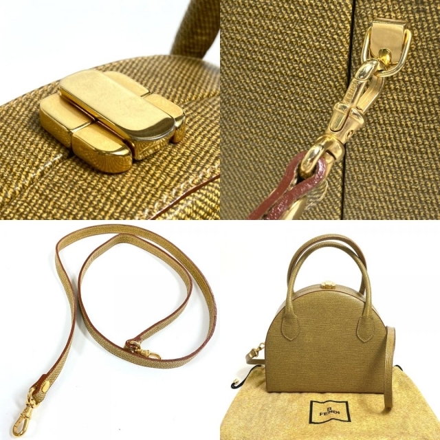 FENDI - フェンディ FENDI 半円フォルム 2WAY ショルダーバッグ FENDI - フェンディ FENDI 半円フォルム 2WAY ショルダーバッグ